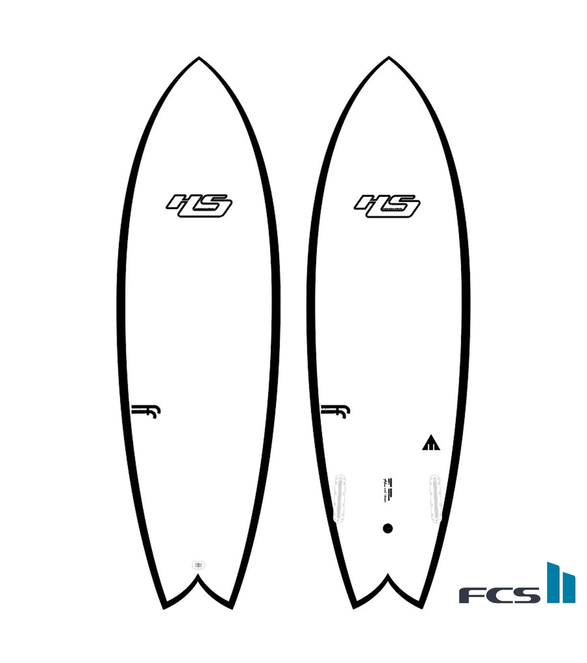 Haydenshapes Hypto Krypto TWIN FutureFlex - FCS II - 2 Fin