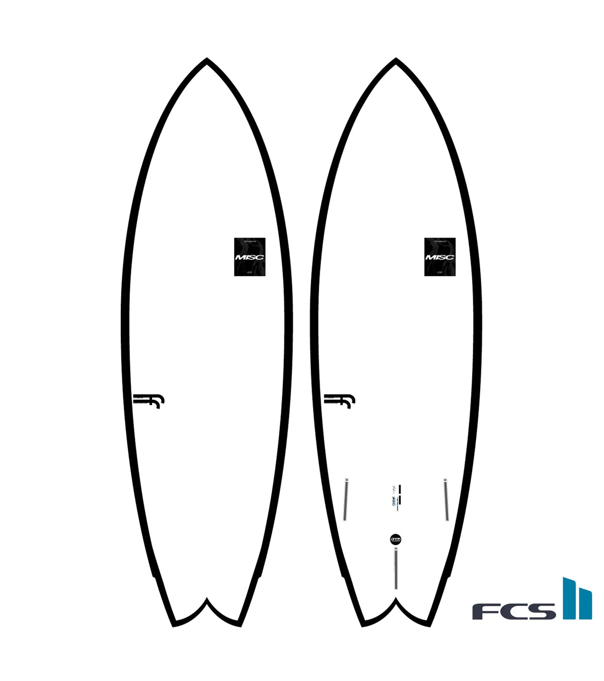 Haydenshapes Misc FutureFlex - FCS II - 2 + 1 Fin
