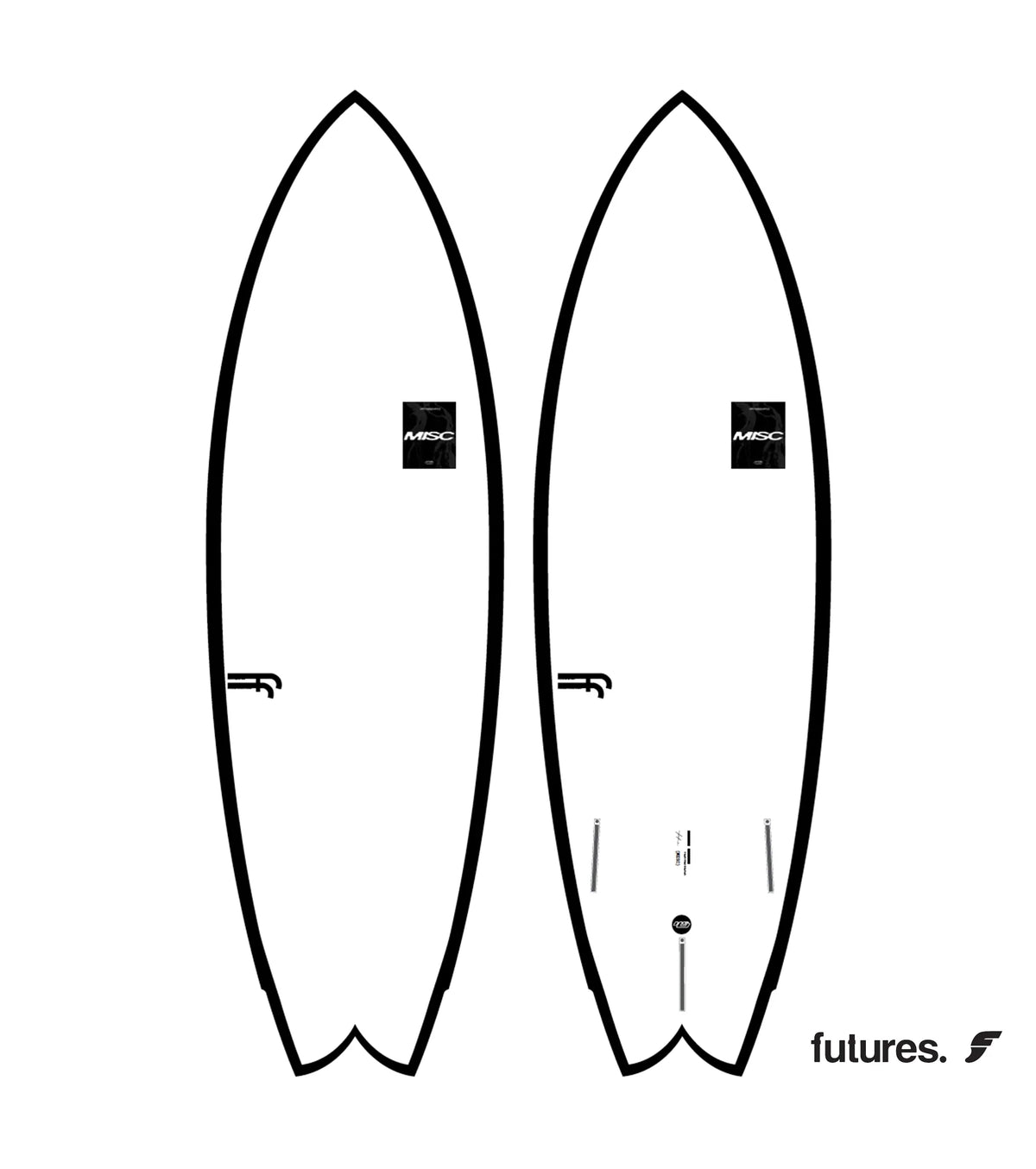 Haydenshapes Misc FutureFlex - Futures - 2 + 1 Fin