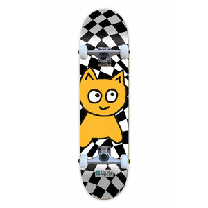 Meow Skateboards - Big Cat Checker Twist Black/White