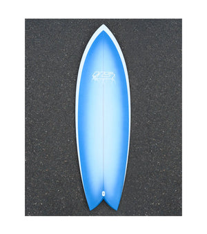 Haydenshapes Hypto Krypto TWIN PU - FCS II - 2 Fin - Blue Fade