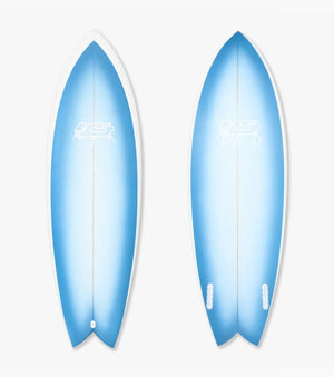 Haydenshapes Hypto Krypto TWIN PU - Futures - 2 Fin - Blue Fade