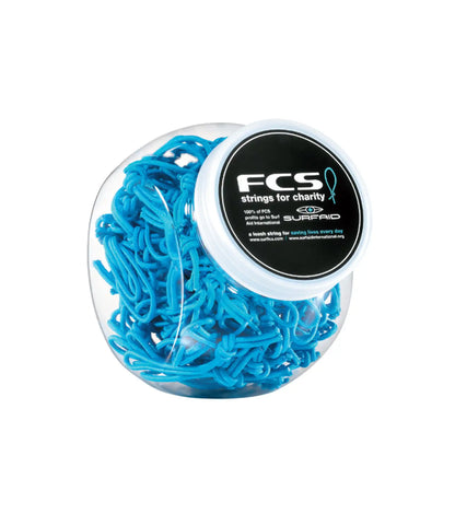 FCS Surf Aid Charity Jar with 150 Blue Leash Ropes