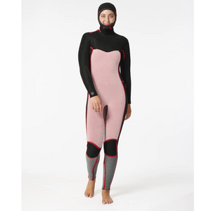 Muta Dawn Patrol 5/4 con cappuccio e zip frontale da donna