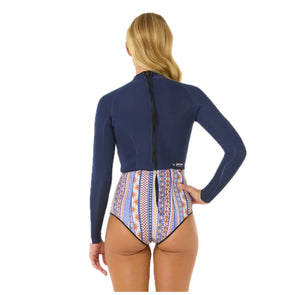 G Bomb Zip posteriore a manica lunga Muta da 1,5 mm Navy