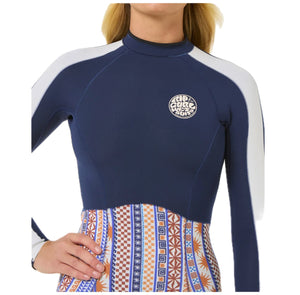 G Bomb Zip posteriore a manica lunga Muta da 1,5 mm Navy
