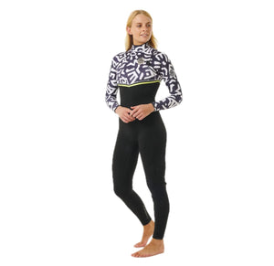 E-bomb 4/3 Sublimed zipless wetsuit for women Black Lime
