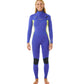 Women's Dawn Patrol 4/3 Perf Front Zip Wetsuit, Wild Berry