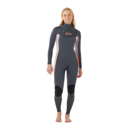Dawn Patrol Pro 3/2 Chest Zip Steamer Wetsuit Charcoal