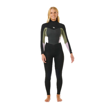 Combinaison Omega 4/3 avec zip arrière pour femmes Kaki