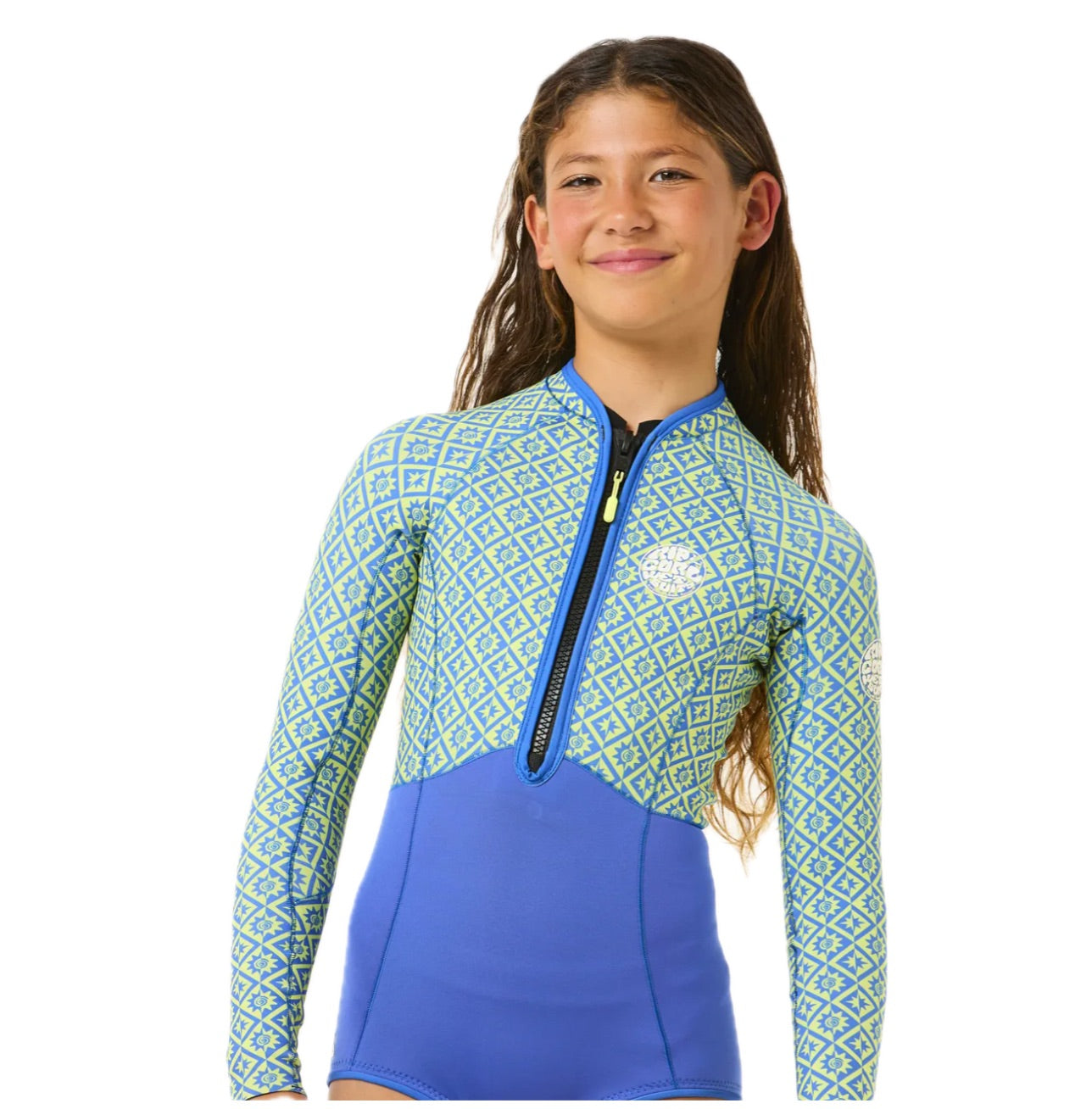 G Bomb Front Zip 1.5 mm Short Wetsuit Junior Blue 