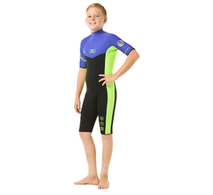 Muta da bambino Dawn Patrol, con zip posteriore e corta Wild Berry