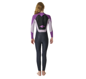 Omega 4/3 Back Zip Wetsuit Kids Purple 