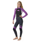 Omega 4/3 Back Zip Wetsuit Kids Purple 