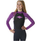 Omega 4/3 Back Zip Wetsuit Kids Purple 