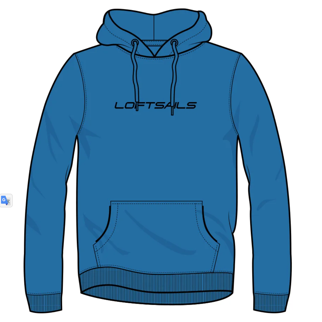 Felpa Loftsails Mindfull Blue Hoodie