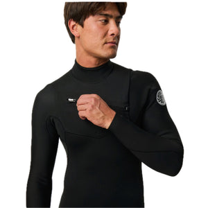 Dawn Patrol Warmth Men 3/2 Sealed Seam Front Zip Black