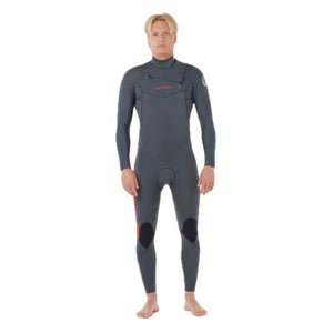 Dawn Patrol Perf Men 3/2  Sealed Seam Front Zip Red