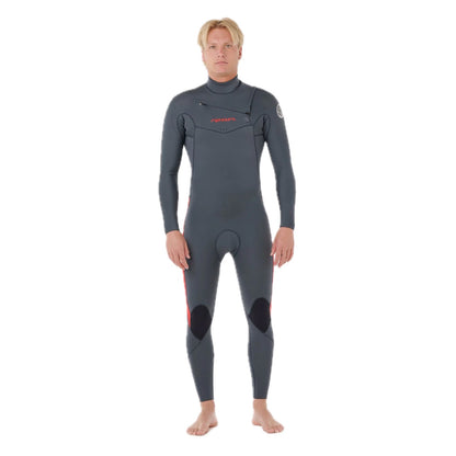 Dawn Patrol Perf Herren 3/2 Jeans mit versiegelten Nähten und Frontreißverschluss, Rot