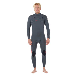 Dawn Patrol Perf Men 4/3  Sealed Seam Front Zip Red