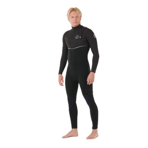 Ebomb Men 3/2 Sealed Seam Zip Free Black