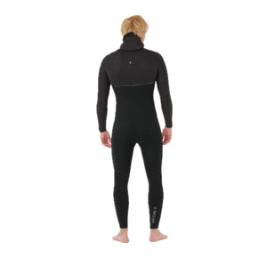 Ebomb Men 5/4 Hooded  Sealed Seam Zip Free Black