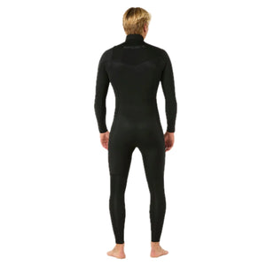 Dawn Patrol Warmth Herren 5/3 Kapuze mit versiegelten Nähten und Frontreißverschluss, Schwarz