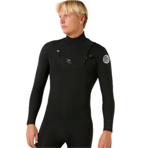 Dawn Patrol Pro Men 5/3  Sealed Seam Front Zip Black