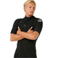 Dawn Patrol Men 2mm Integrale Ss 2mm Unsealed Seam Front Zip Black
