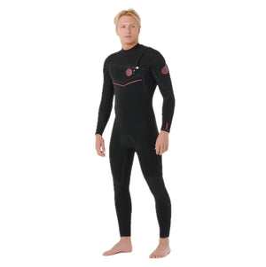 Fusion Men 4/3  Dry Seam Front Zip Black