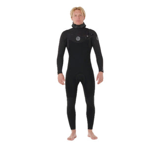 Flashbomb Hybrid Herren 4/3 Kapuzenjacke mit versiegelten Nähten und Frontreißverschluss, Schwarz