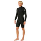 Dawn Patrol Men 2mm Shorty Ls 2mm Sealed Seam Front Zip Black