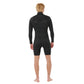 Dawn Patrol Men 2mm Shorty Ls 2mm Sealed Seam Front Zip Black