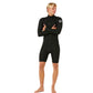 Dawn Patrol Men 2mm Shorty Ls 2mm Sealed Seam Front Zip Black