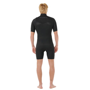 Dawn Patrol Men 2mm Shorty Ss 2mm Sealed Seam Front Zip Black