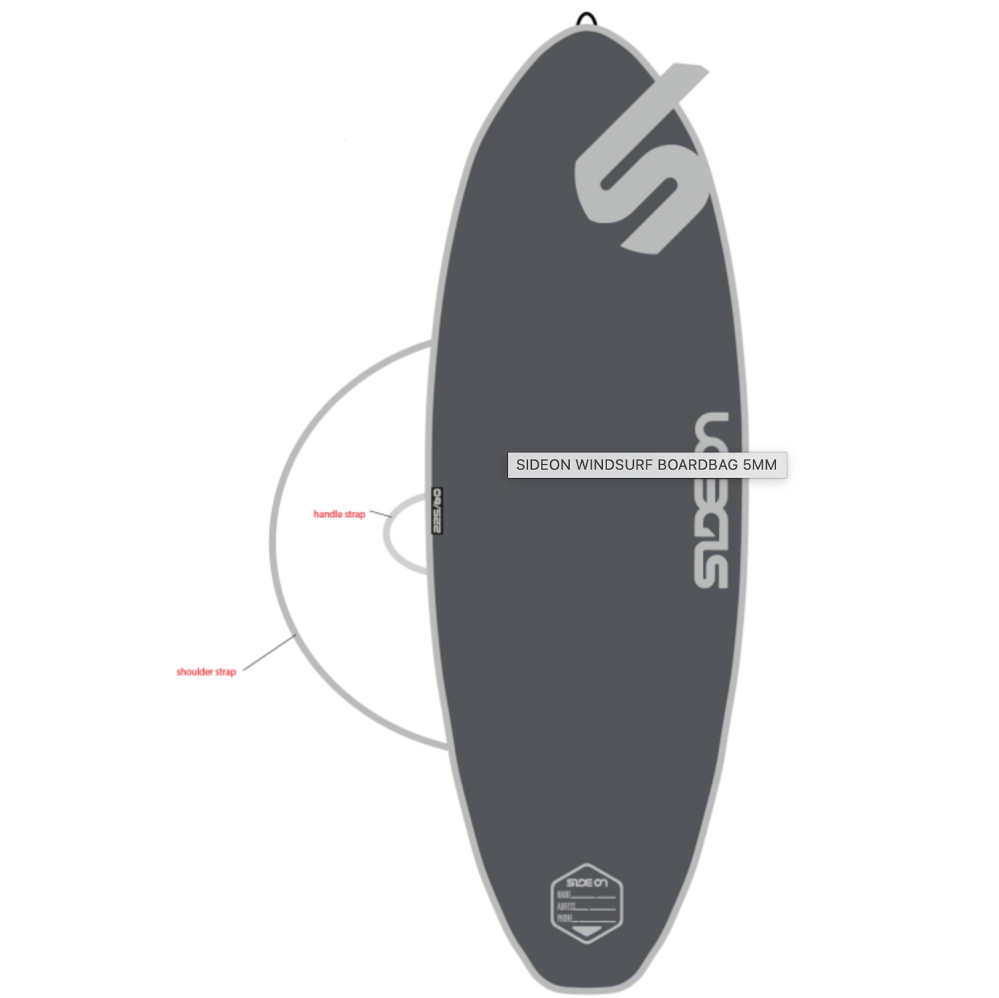 Windsurf Boardbag 5 mm