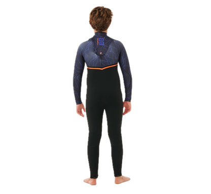 Flashbomb 3/2 Front Zip Junior Wetsuit Purple Night 