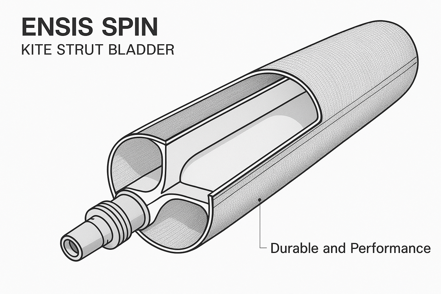 Diagramma tecnico ENSIS Strut Bladder