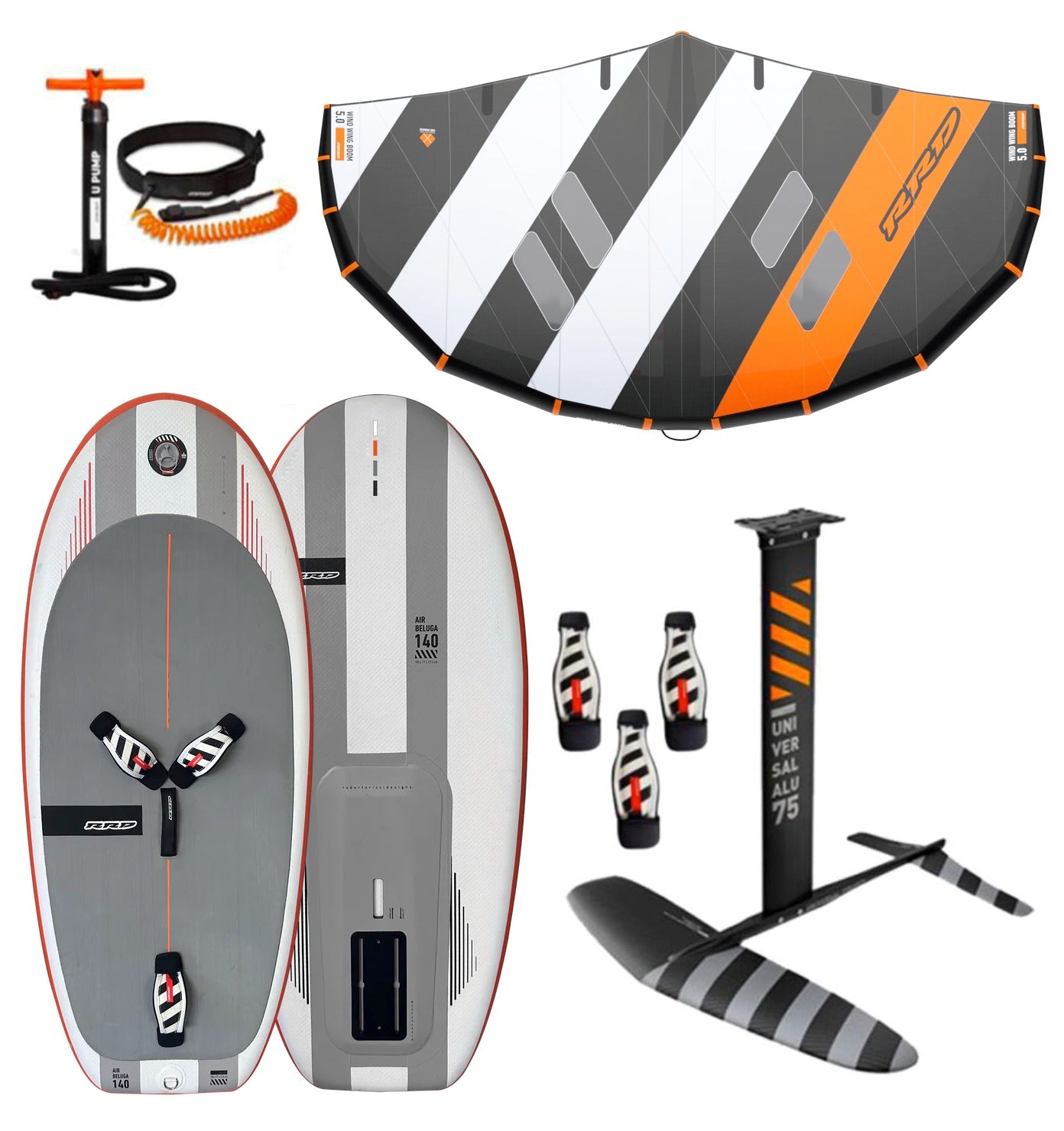 Air Beluga Y30 140 o 160L + Foil 1750 o 2400 +  Ala Windwing 4.0m2 Boma Y28