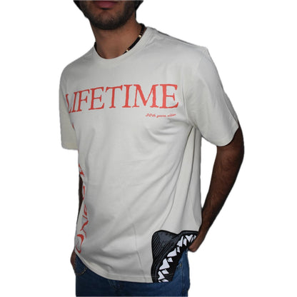 T-SHIRT Shark Once in a Lifetime White